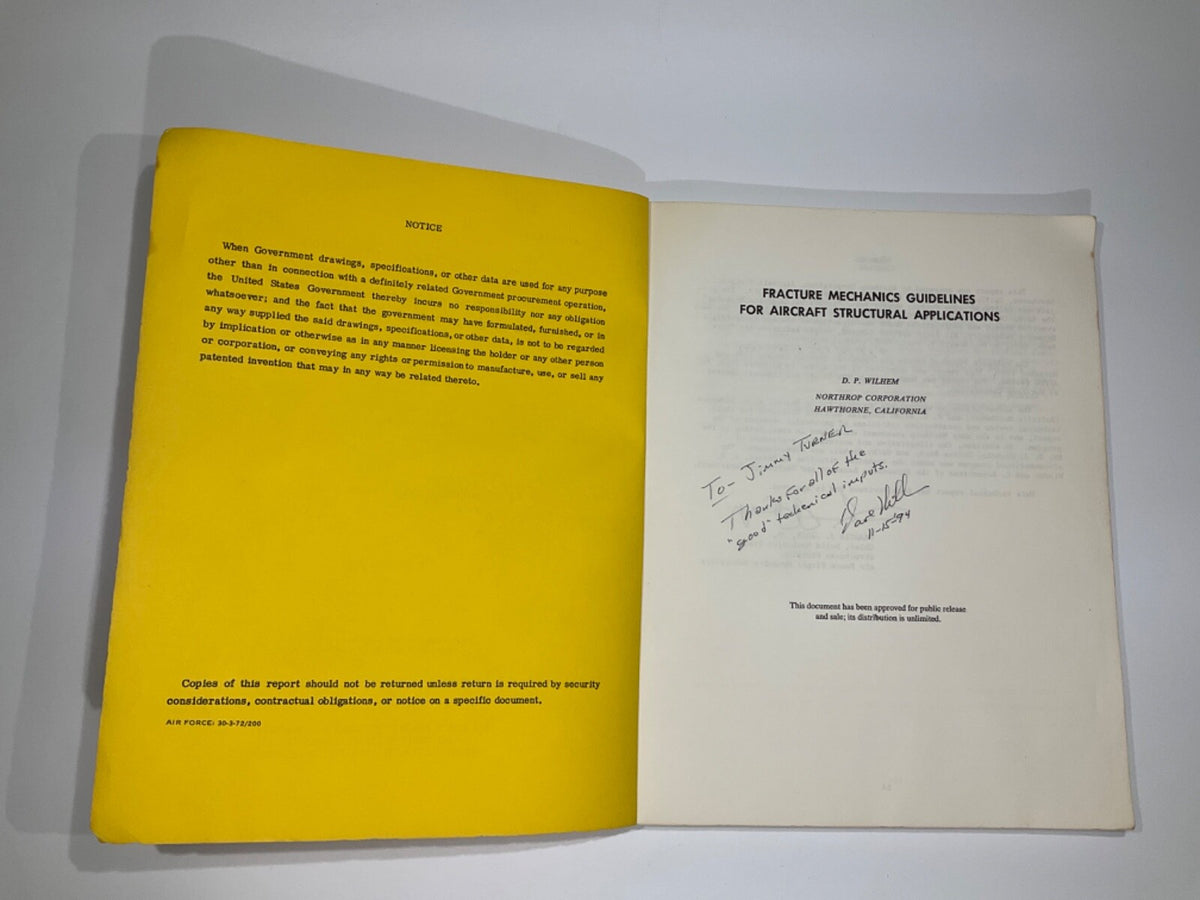Fracture Mechanics Guidelines for Aircraft Structural Applications