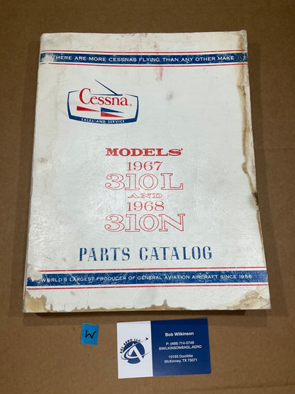 Parts Catalog Cessna 1967 310L & 1968 310N; July 1968 Version