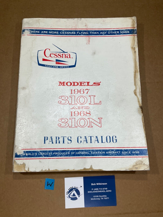 Parts Catalog Cessna 1967 310L & 1968 310N; July 1968 Version