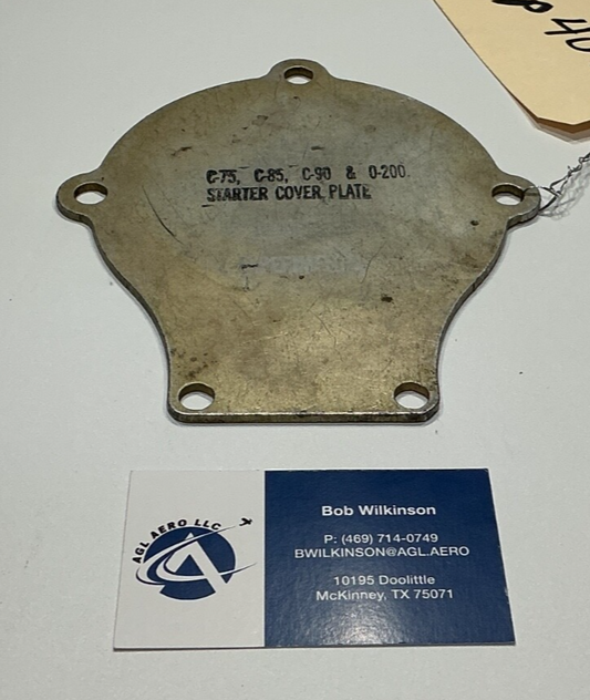 P/N: EXP40441 Continental Style Starter Cover Plate - Experimental Only