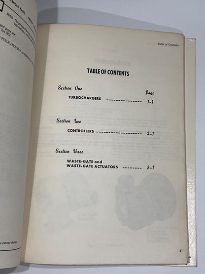 Cessna Turbocharger and Controls - Overhaul Parts Manual - January 1972
