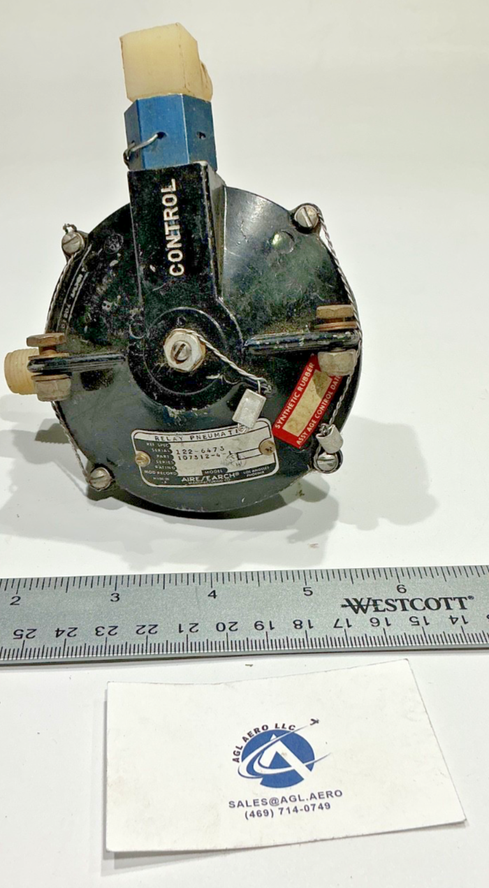 P/N: 107312-4-1 Airesearch Pneumatic Relay (AR) - for one
