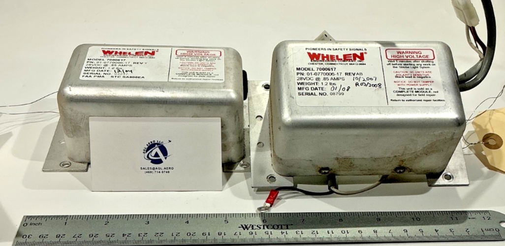 P/N: 01-0770006-17 Whelen Strobe Power Supply (AR) - for one