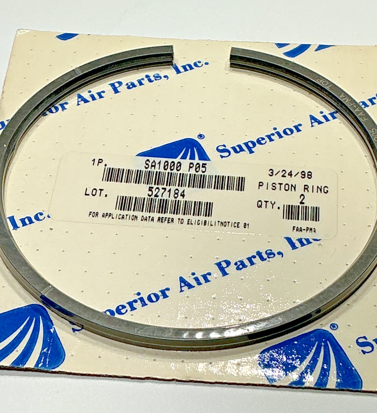 P/N: SA1000 P05 Superior Piston Ring (NE) - set of 2 rings