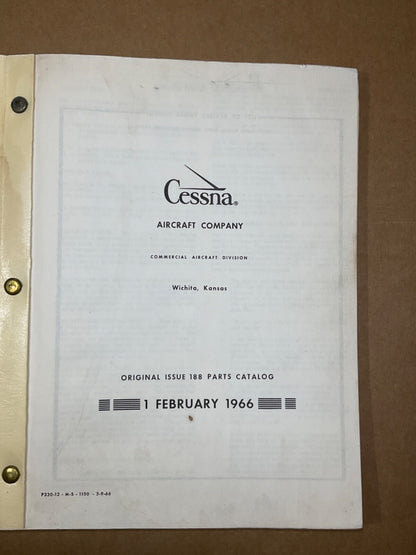 Parts Catalog Cessna Agwagon - February 1, 1966