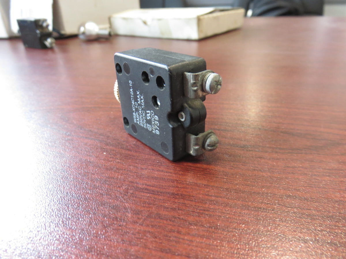 P/N: W58-XCC12A-10 Potter & Brumfield 10 Amp Aviation Breaker