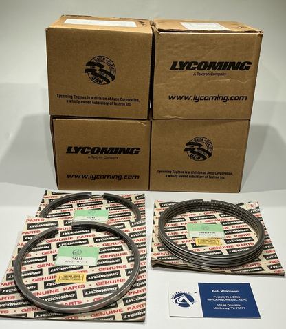 P/N: 75089 Lycoming Pistons set with Rings (NE) - sold as SET