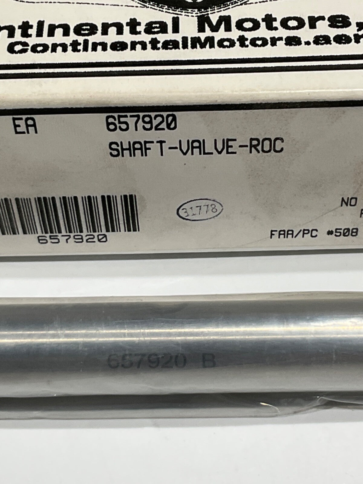 P/N: 657920 Shaft Valve Roc