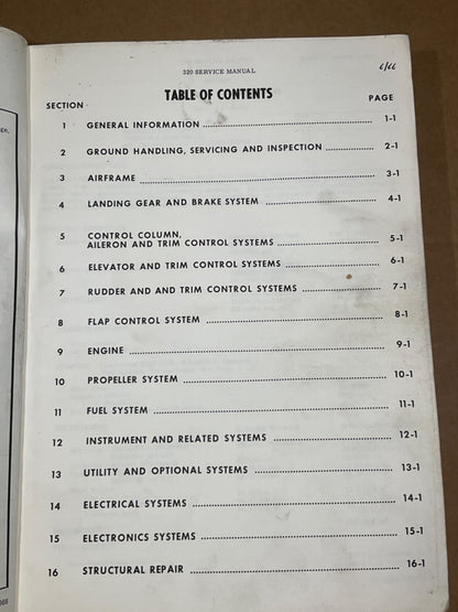 Service Manual Cessna Executive Skyknight Models 1966, 1967, 1968 (July 1968)