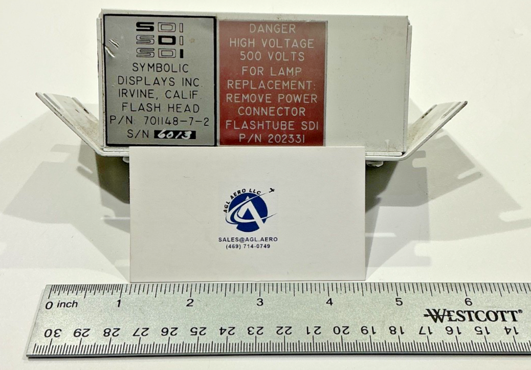 P/N: 202331 Symbolic Displays Inc. Strobe Flash Tube (AR) - for one