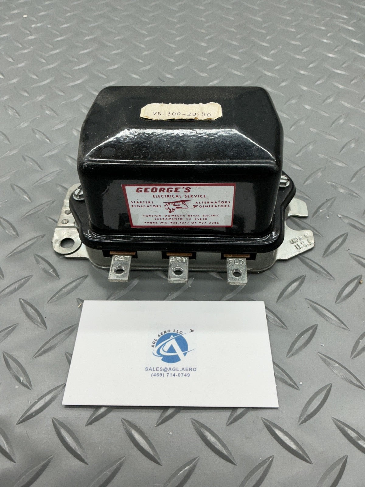 P/N: VR-300-28-50 Electrodelta Cessna Voltage Regulator (AR) - for one