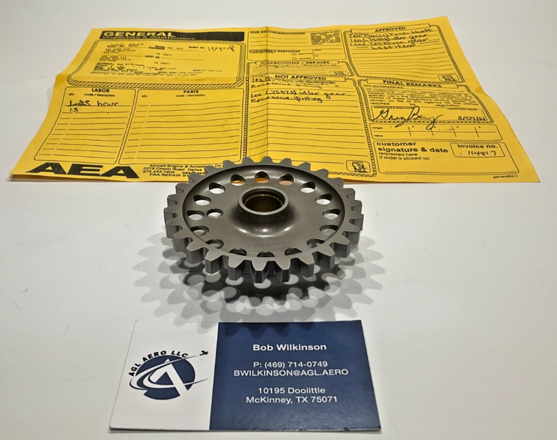 P/N: SL74996 Idler Gear (IN) - Airboat / Experimental Only