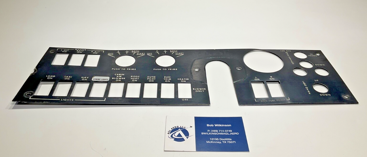 P/N: 105-320012-5 Panel, LH Stock Instruments (AR) - Duchess 76