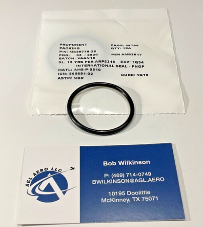 P/N: MS28778-20 O-Ring (NE) - for one ring