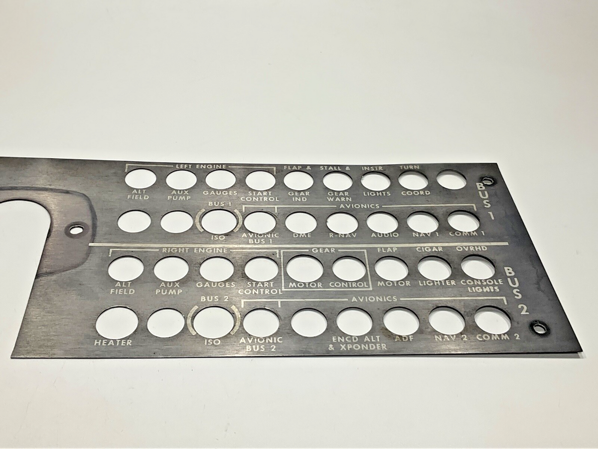 P/N: 105-320012-7	Panel, RH Stock Instruments (AR) - Duchess 76