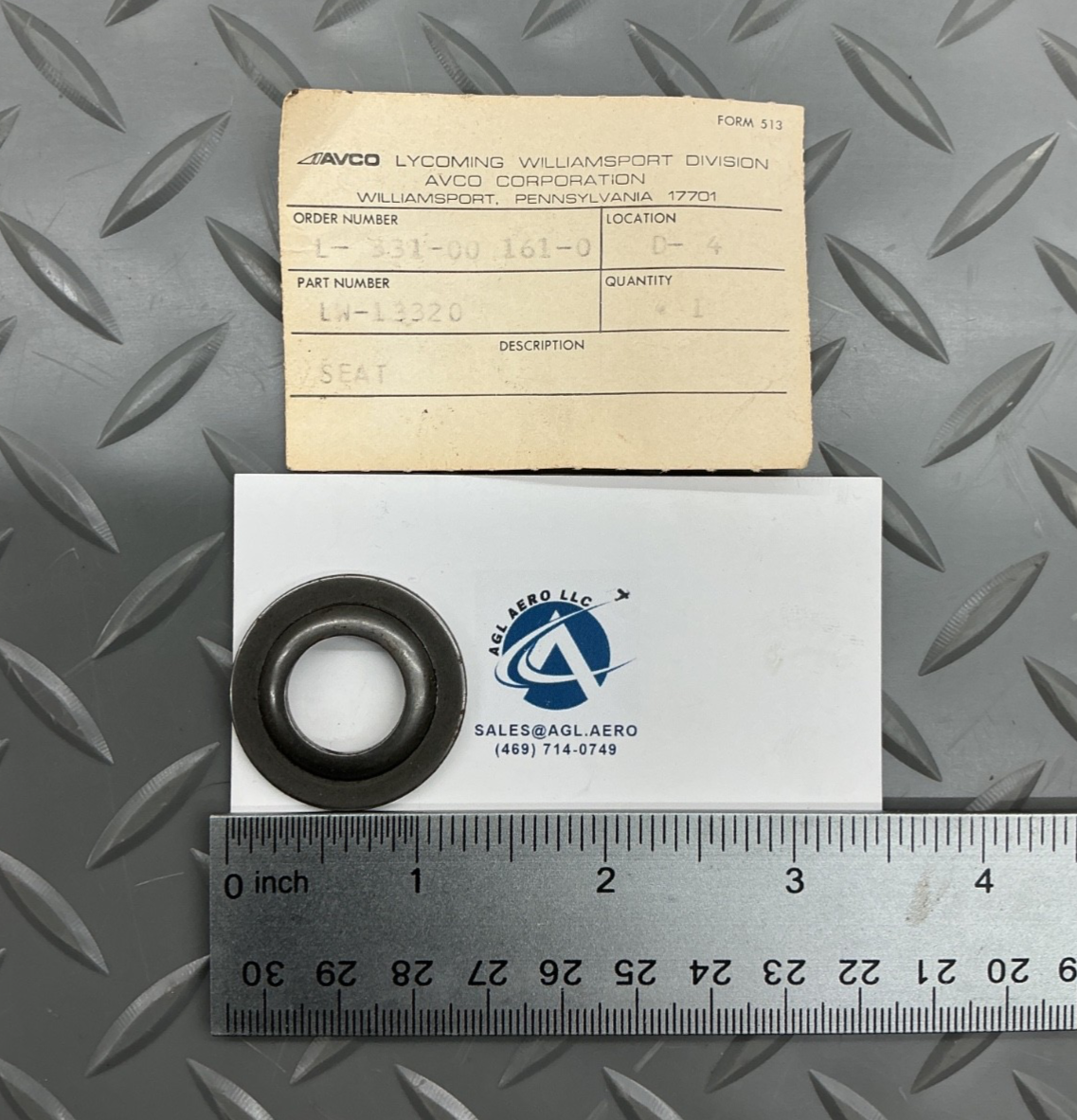 P/N: LW-13320 Lycoming Seat Valve Spring (NOS)