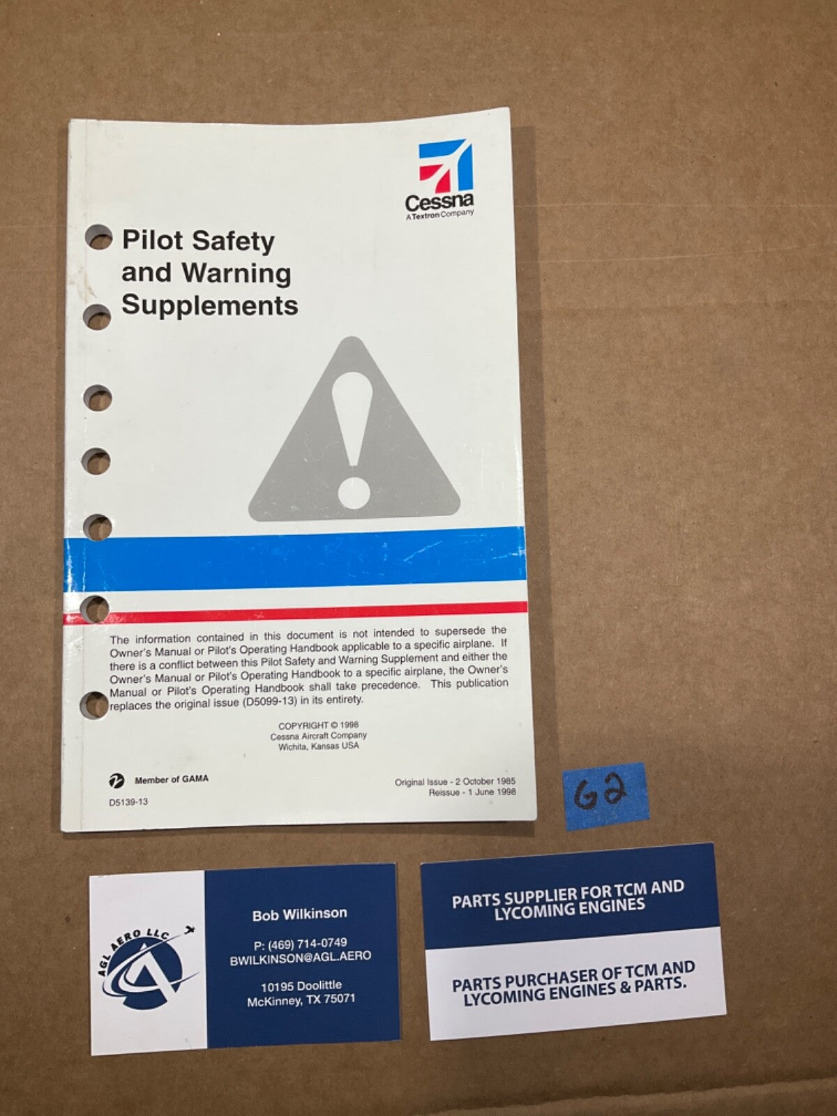 Cessna Pilot Safety and Warning Supplements (June 1, 1998)