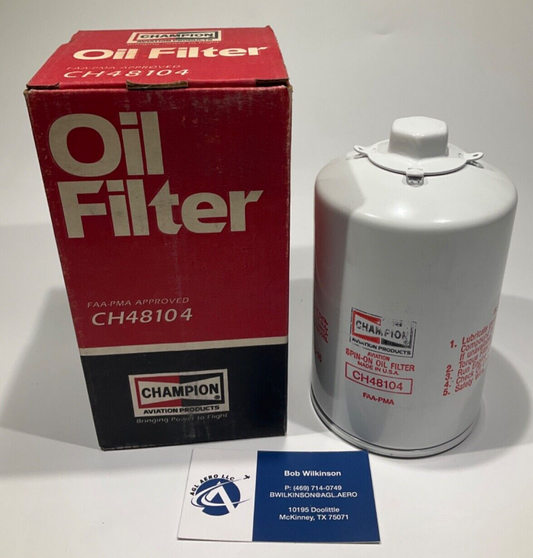 P/N: CH48104 Champion Aircraft Oil Filter