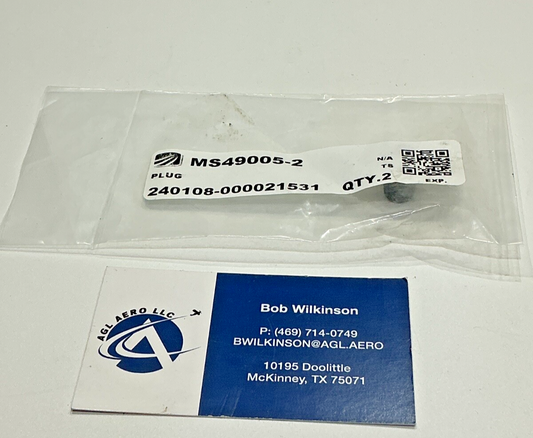 P/N: MS49005-2 Plug (NE) - for set of 2 plugs