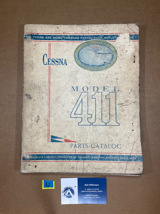 Parts Catalog Cessna Model 411; September 1965