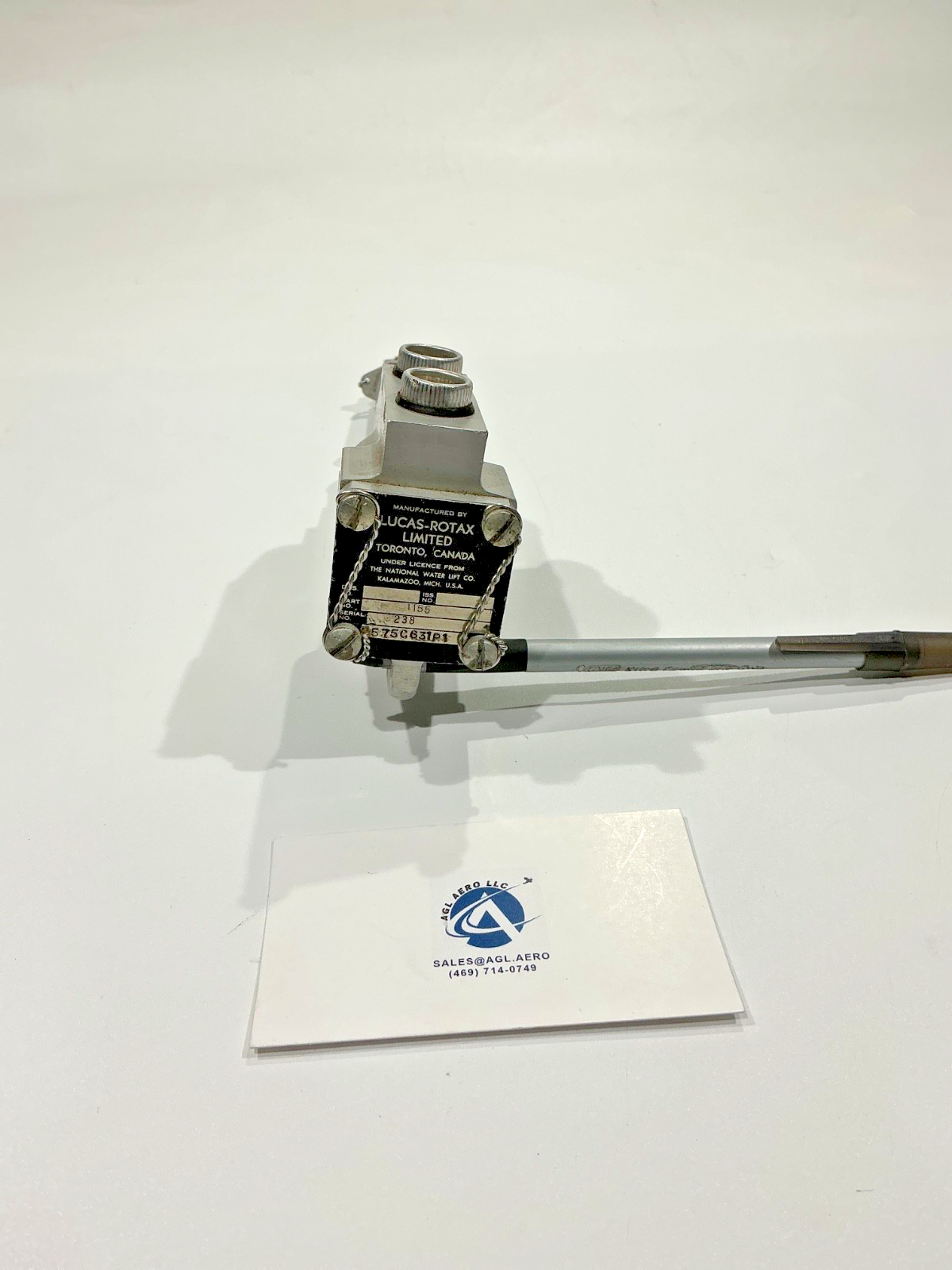 P/N:  1155 Lucas Rotax Fuel Control/pressure valve (alt#575C631P1)