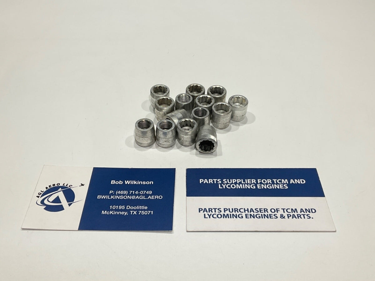 P/N: 71134 Lycoming Nut - 3/8" no holes style - (NE) (for one nut)