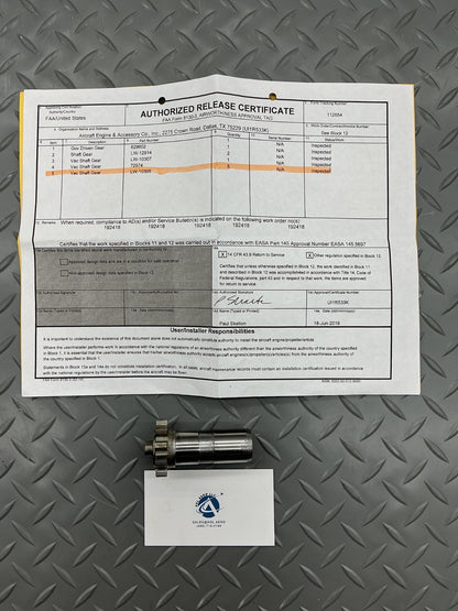 P/N: LW10305 Lycoming Gear Assembly - Accessory Driven (IN - Serviceable)