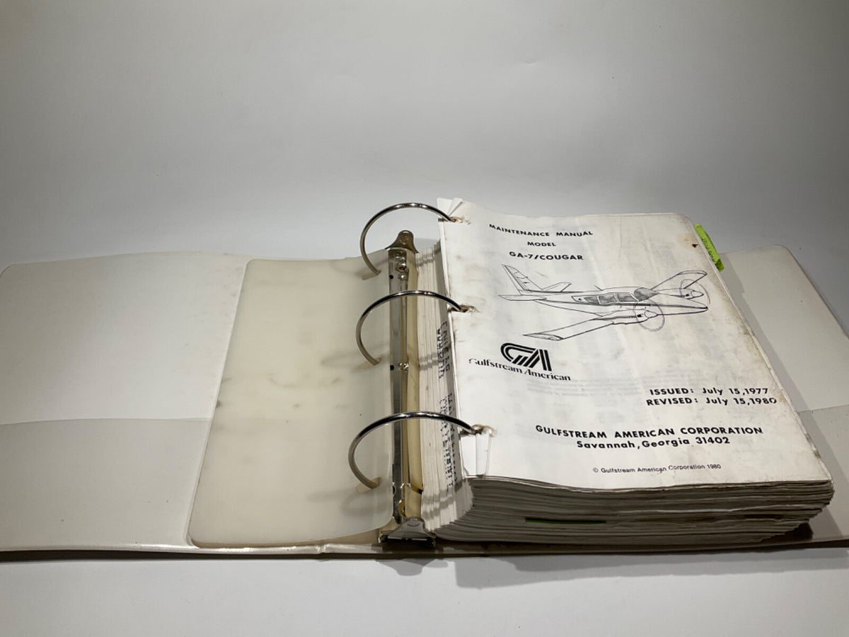 Gulfstream American GA-7 Cougar Maintenance Manual