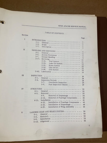 Service Manual Piper PA-23 Apache (1960)