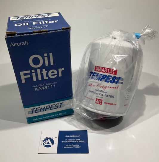 P/N: AA48111 Tempest Aircraft Oil Filter