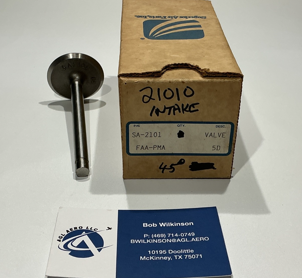P/N: SA2101 Superior Intake Valve - 45 degree (NE) - for one valve