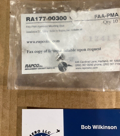 P/N: RA177-00300 Mounting Stud (for one piece)