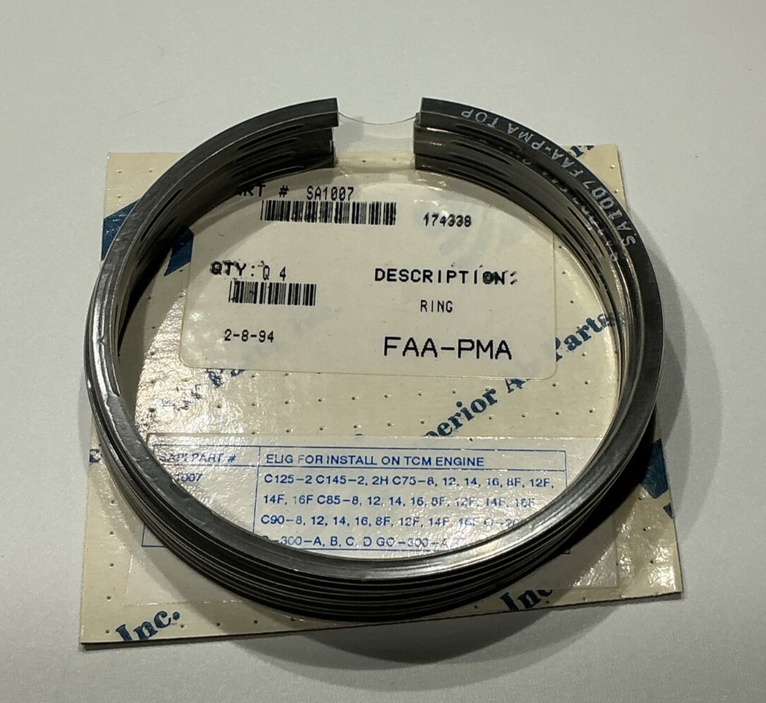 P/N: SA1000-A2 Superior Ring Set for TCM Engine (NE) - for complete set