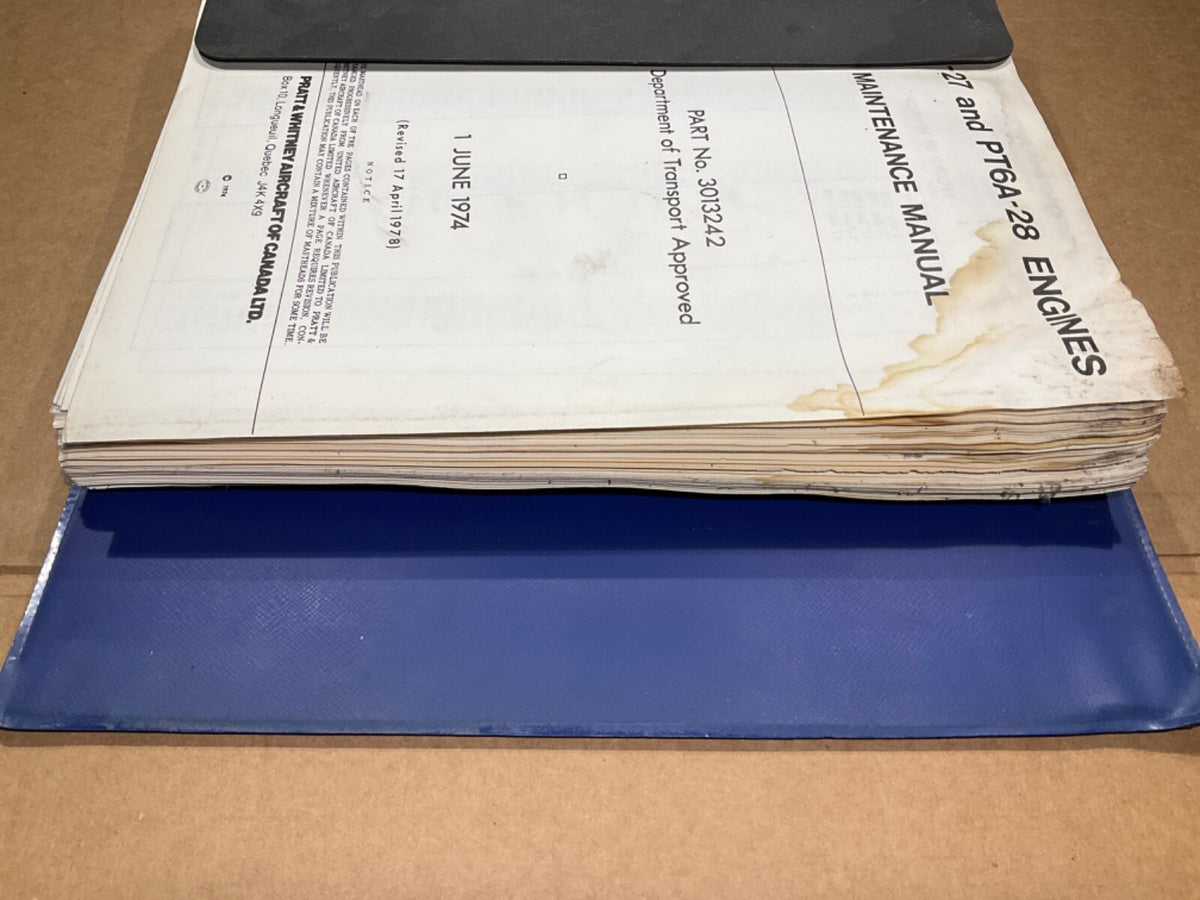 Maintenance Manual Beechcraft PT6-27 & PT6A-28 (1978)