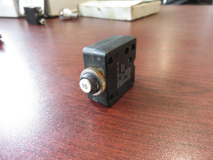 P/N: W58-XCC12A-10 Potter & Brumfield 10 Amp Aviation Breaker