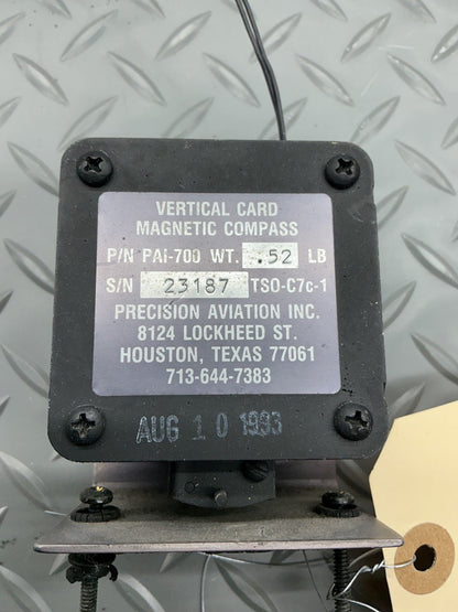 P/N: PAI-700 Precision Aviation, Inc. Vertical Card Mag Compass (AR) - for one