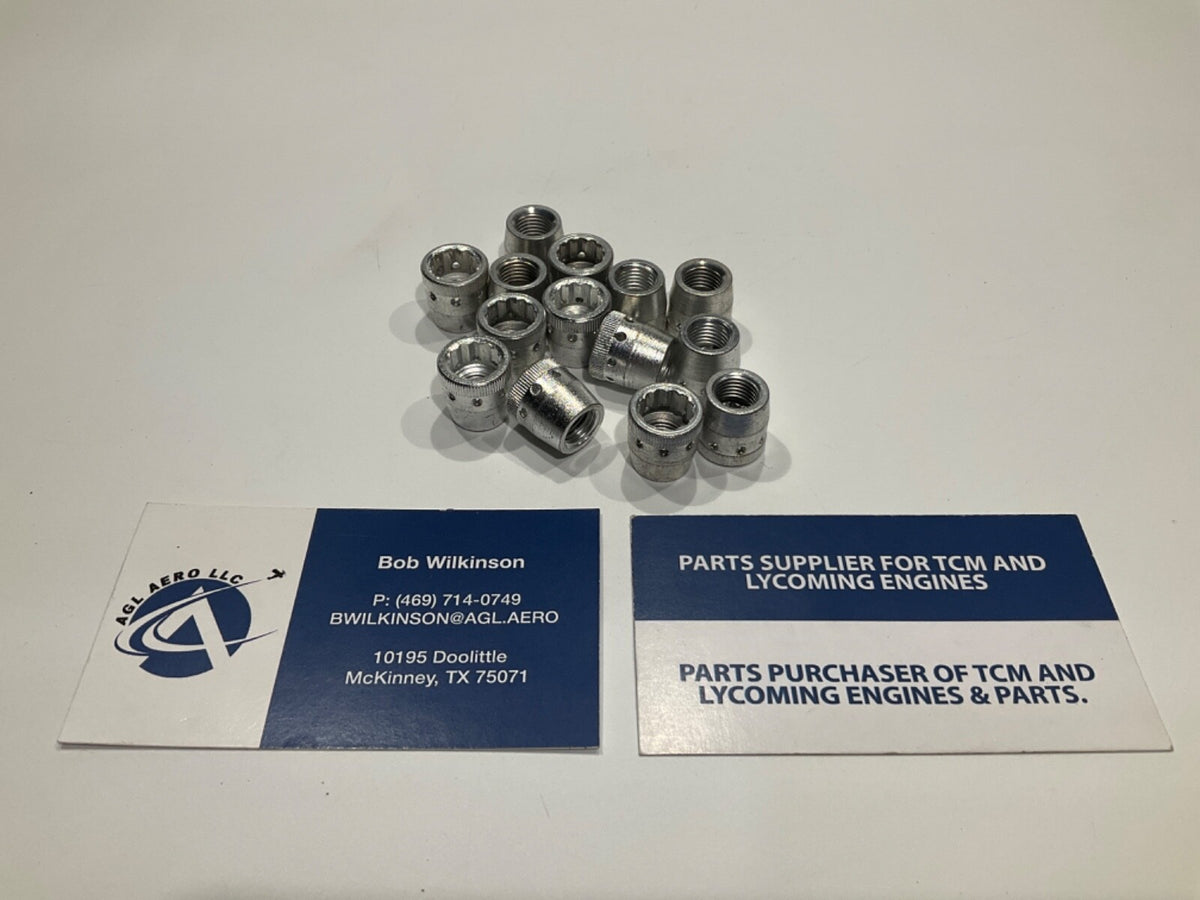 P/N: 71134 Lycoming Nut - 3/8" holes style - (NE) (for one nut)