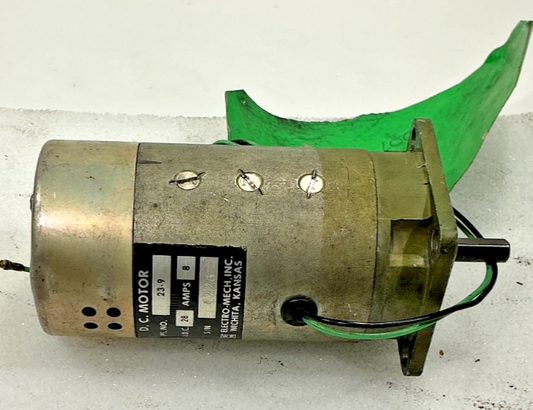 P/N:  23-9 Electro-Mech DC Motor 28v 8 Amp (AR) - for one