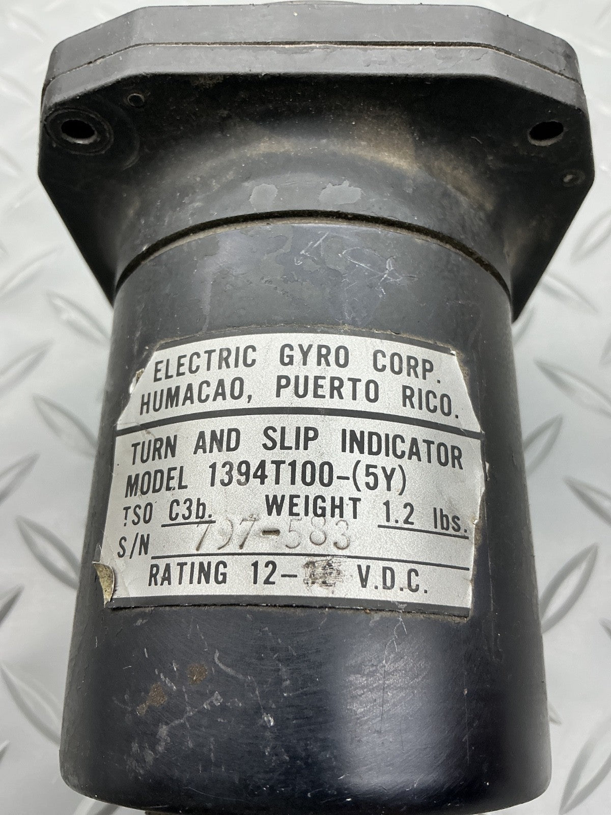 P/N: PS50030-3-5 Electric Gyro Corp Turn & Slip Ind Mod. 1394T100 (AR) - for one