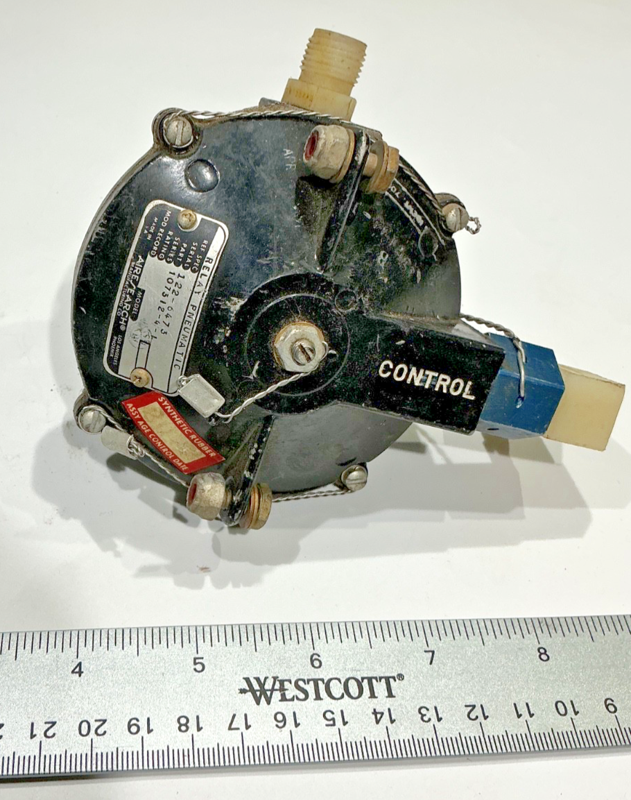 P/N: 107312-4-1 Airesearch Pneumatic Relay (AR) - for one