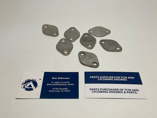 P/N: 72710 Lycoming Valve Rocker Shaft Cover Plate (Cleaned) - (for one)