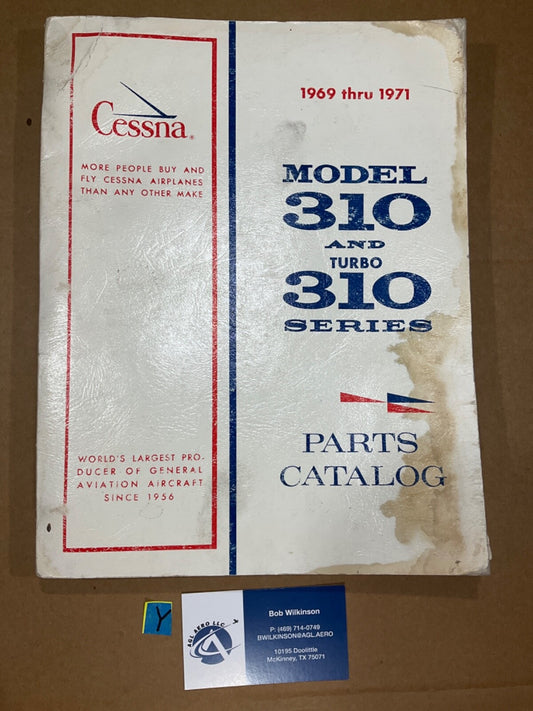 Parts Catalog Cessna 310 & 310 Turbo 1969-1971; December 1970