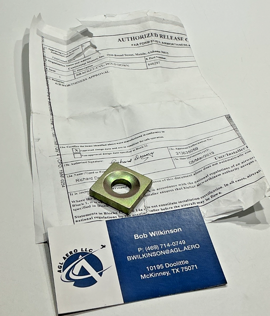 P/N: 646297 TCM Bracket - Cyl Hold Down with 8130 (NEW) - for one