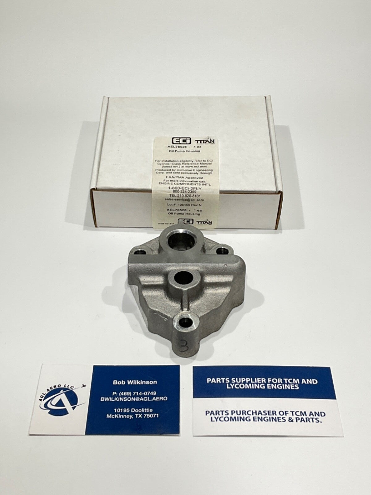 P/N: AEL78528	Oil Pump Housing (New)