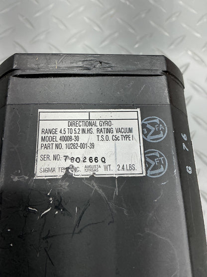 P/N: 1U262-001-39 Sigma Tek, Inc. Directional Gyro 4000B-30 (AR) - for one