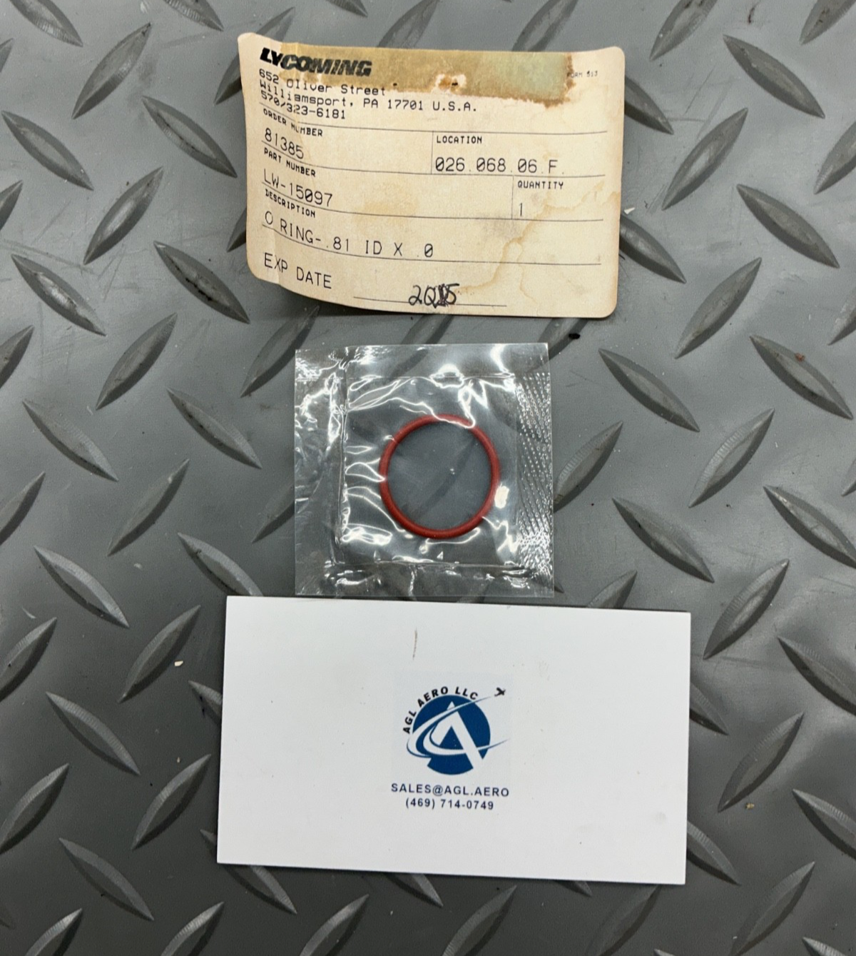 P/N: LW-15097 O-Ring (NOS)