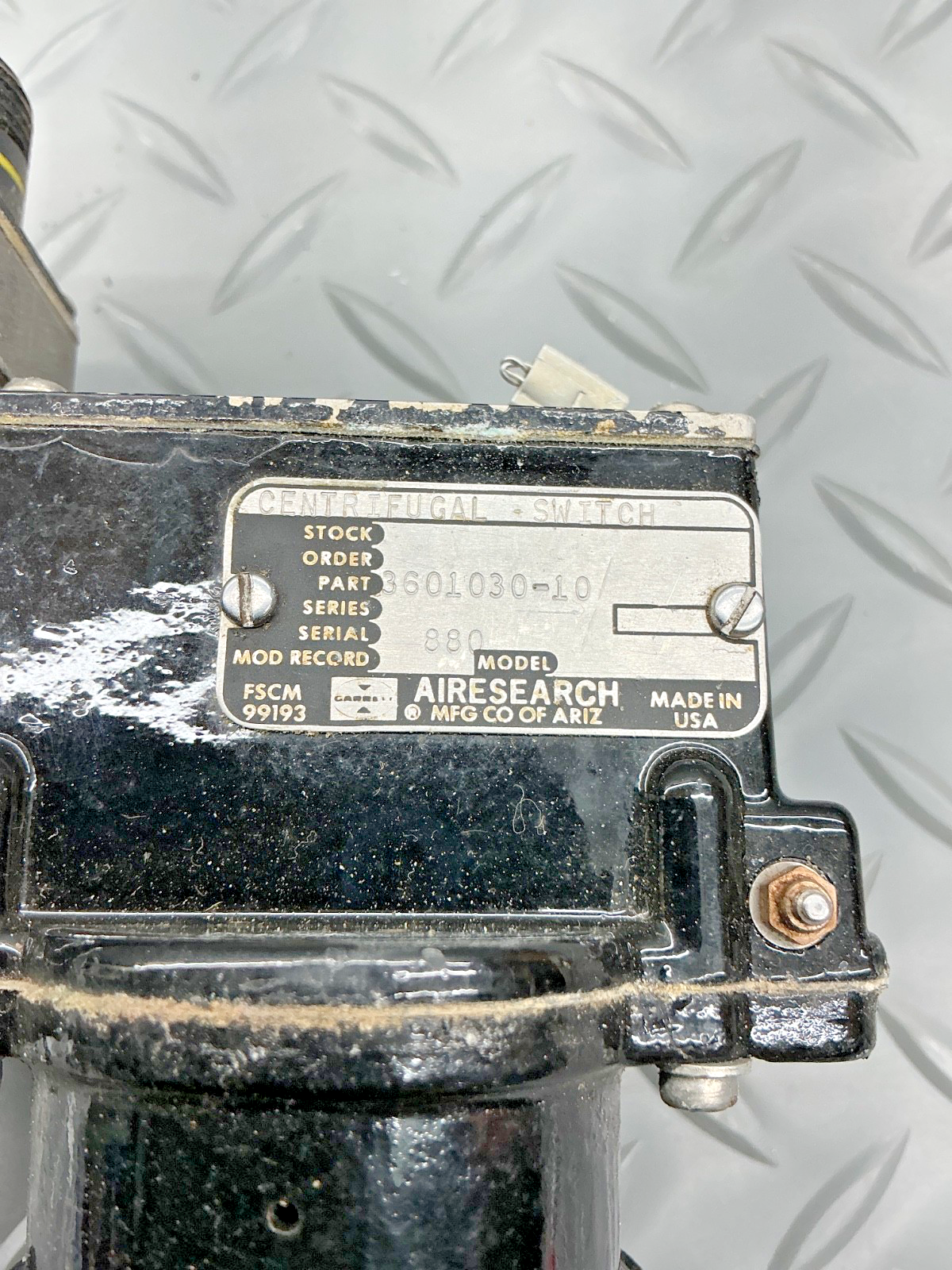 P/N: 3601030-10 Airesearch Centrifugal Switch - Core (AR) - for one
