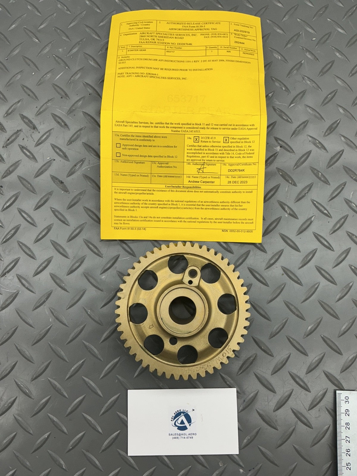 P/N: 653717 Starter Gear (RE)