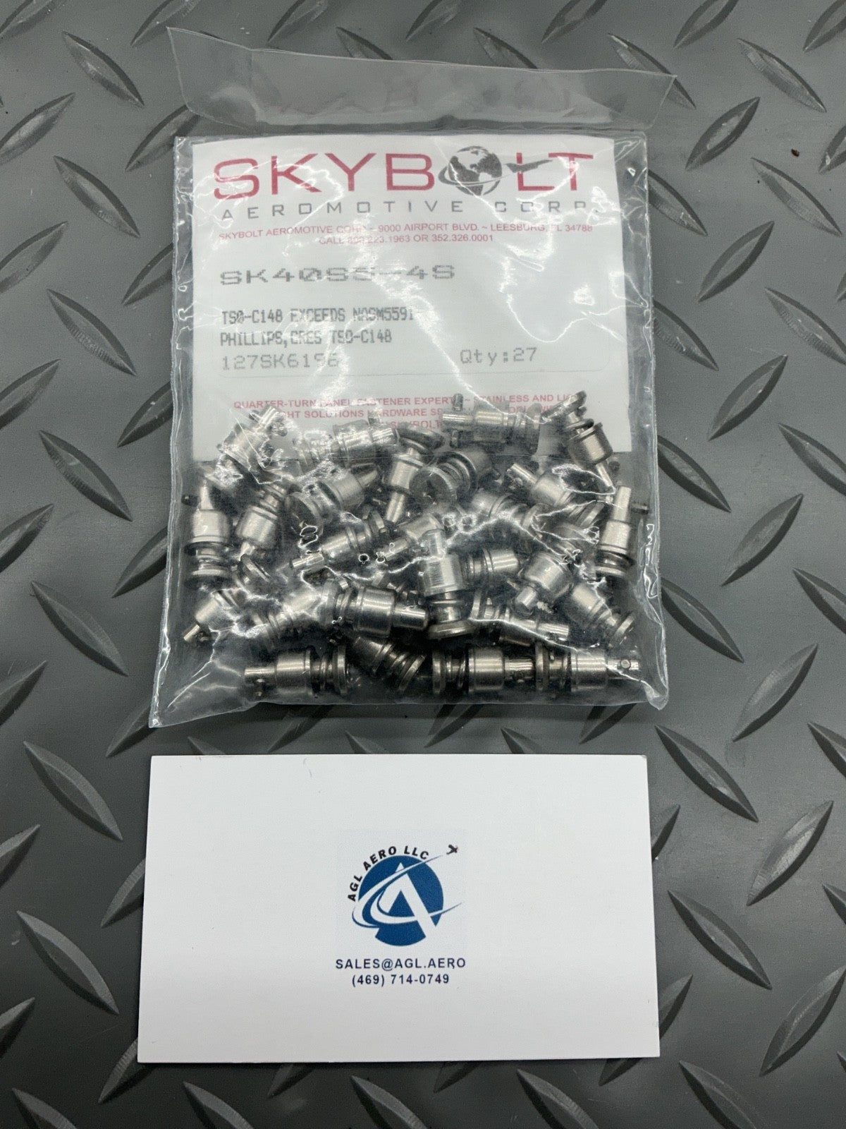 P/N: SK40S5-4S Skybolt Aeromotive Corp Stainless Phillips Head Stud (NE) - For 1
