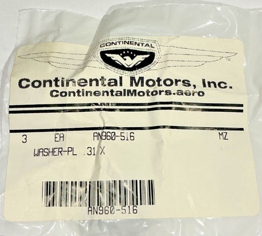 P/N: AN960-516 Washer (NE) - set of 3